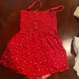 Red romper